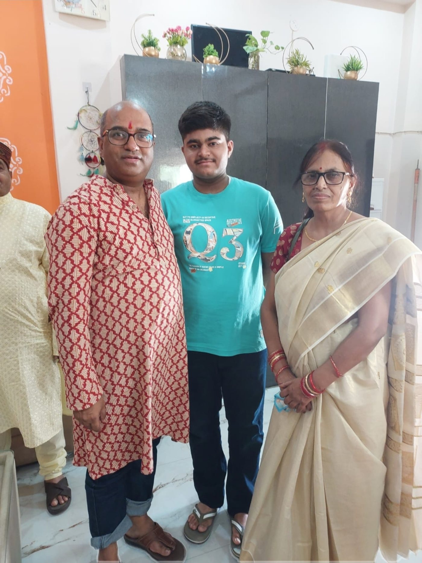 Archit Kumar Singh with family after the meeting